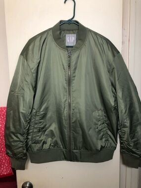 GAP Men's Olive Green Bomber Jacket Size M